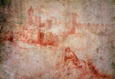 Pásztor és Castelfranco képe (sangvinikus rajz) alkotó: Giorgione