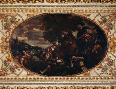 Scutari védelme, Galéria mennyezete, Chiswick House, London (olaj, vászon) alkotó: (1528 88) (after) Veronese