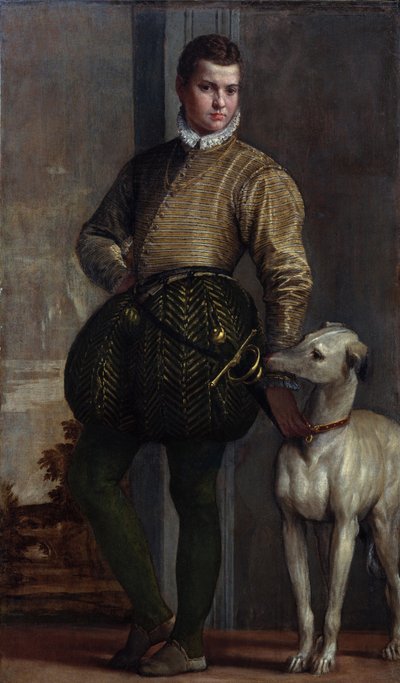 Fiú agárral, 1570-es évek (olaj, vászon) alkotó: Veronese