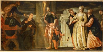 Eszter Ahasvérus előtt (festmény, vászon) alkotó: (1528-88) Veronese
