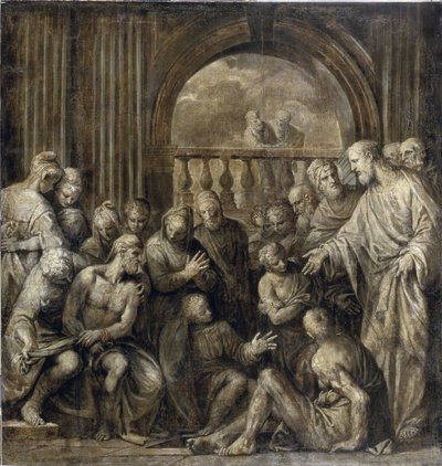 Lázár feltámasztása (Betániai Lázár). Paolo Veronese (1528-1588) festménye, olaj, vászon alkotó: Veronese