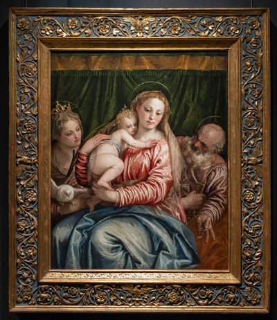Madonna und Jesuskind zwischen St. Katharina von Alexandrien und Petrus von (1528-88) Veronese