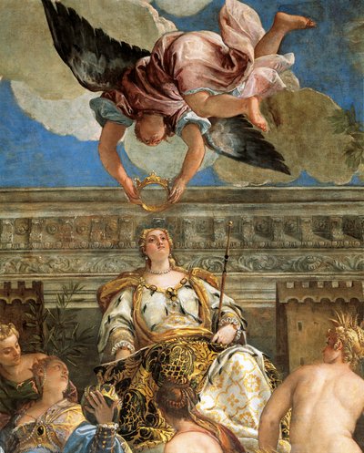 Paolo Veronese (1528-1588) Velence apoteózisa, freskó, részlet, Sala del Maggior Consiglio (Nagytanács terme), Palazzo Ducale, Velence alkotó: (1528-88) Veronese