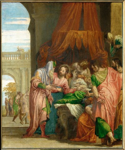 Jairus leányának feltámadása ... alkotó: (1528-88) Veronese