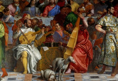Kána esküvője, részlet: a zenészek. Paolo Veronese freskója (1528-1588) Ec. Péntek. alkotó: Veronese
