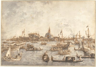 Felvonulási Fesztivál Velencében alkotó: (1697-1768) Canaletto