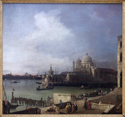 Kilátás Velencére, Giovanni Antonio-csatorna olajfestménye (1697-1768), Kilátás a Nagy-csatornára és a Santa Maria della Salute-bazilikára. Fényképészet, KIM Youngtae, Grenoble, Grenoble-i Múzeum. alkotó: Canaletto