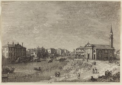 Al Dolo (rézkarc fektetett papírra) alkotó: Canaletto