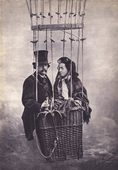 Nadar, francia fotográfus és repülős (fekete-fehér fotó) alkotó: (1820-1910) (after) Nadar