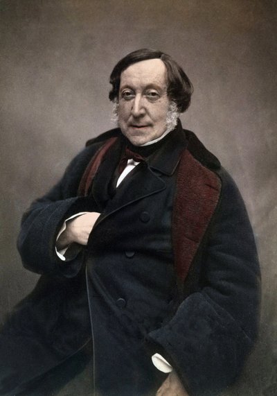 Gioachino (Antonio) Rossini (1792-1868) olasz zeneszerző. fényképe után Nadar alkotó: Nadar