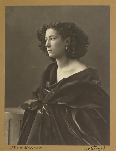 Nadar Sarah Bernhardt portréja 1864-ben alkotó: Nadar