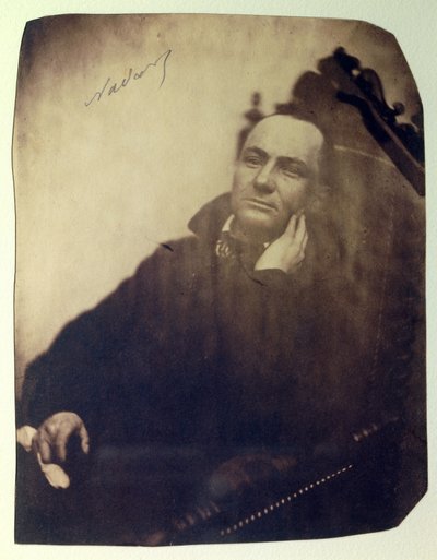 Charles Baudelaire (1821-1867) francia költő portréja. 1855 alkotó: Nadar