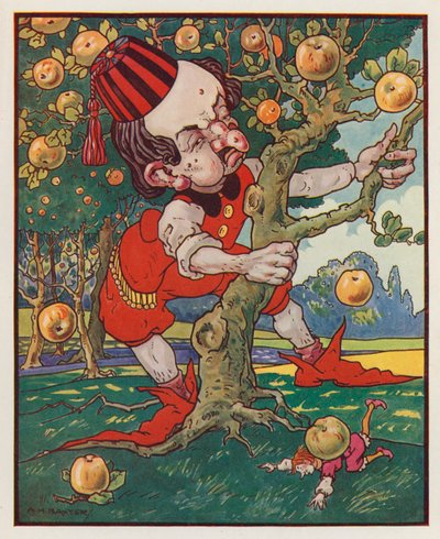 Illusztráció Jonathan Swift Gulliver utazásaihoz (színes litográfia) alkotó: (after) American School