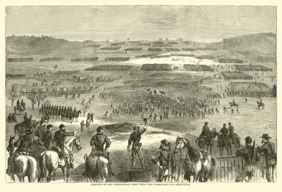 A Konföderációs Hadsereg álláspontja a feladás bejelentésekor, 1865. április (metszet) alkotó: (after) American School