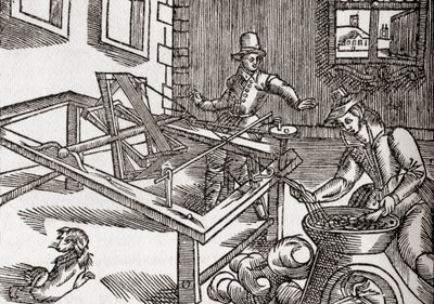 Selyemtekercs, Edward William „Virginia Truly Valued”, 1650-ben készült képének fakszimile a „The Century Illustrated Monthly Magazine”-ból, 1884-ben (litho) alkotó: (after) American School