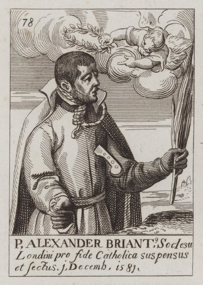 Alexander Briant, angol jezsuita és katolikus mártír (metszet) alkotó: (after) English School