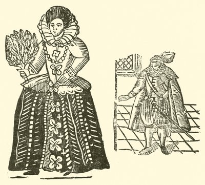 Illusztráció a Roxburghe-balladákhoz (fametszet) alkotó: (after) English School
