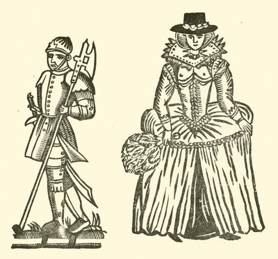 Illusztráció a Roxburghe-balladákhoz (fametszet) alkotó: (after) English School