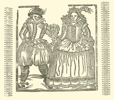 Illusztráció a Roxburghe-balladákhoz (fametszet) alkotó: (after) English School