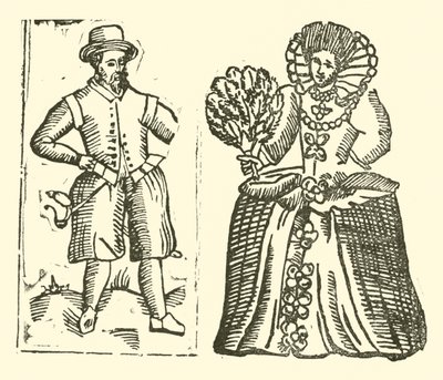 Illusztráció a Roxburghe-balladákhoz (fametszet) alkotó: (after) English School
