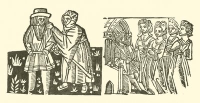 Illusztráció a Roxburghe-balladákhoz (fametszet) alkotó: (after) English School