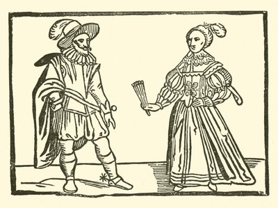 Illusztráció a Roxburghe-balladákhoz (fametszet) alkotó: (after) English School