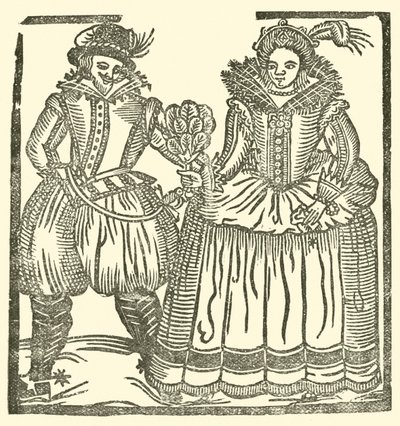 Illusztráció a Roxburghe-balladákhoz (fametszet) alkotó: (after) English School