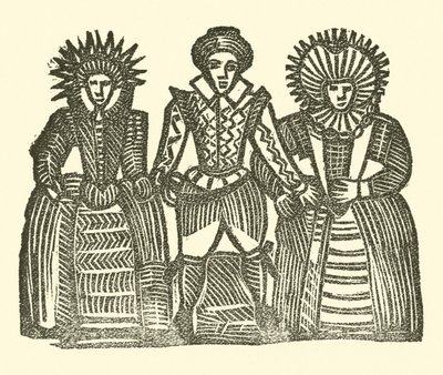 Illusztráció a Roxburghe-balladákhoz (fametszet) alkotó: (after) English School