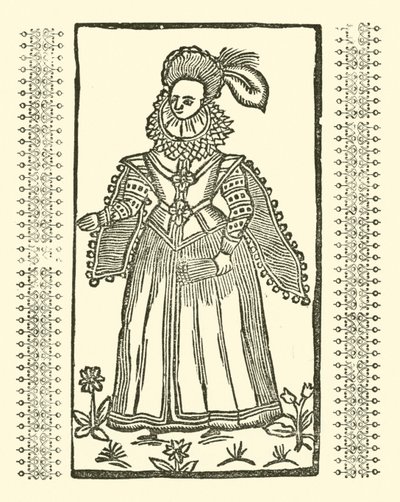 Illusztráció a Roxburghe-balladákhoz (fametszet) alkotó: (after) English School