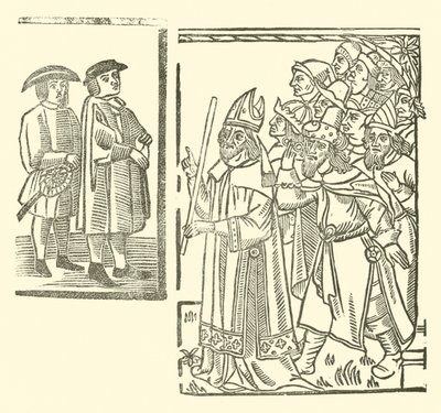 Illusztráció a Roxburghe-balladákhoz (fametszet) alkotó: (after) English School