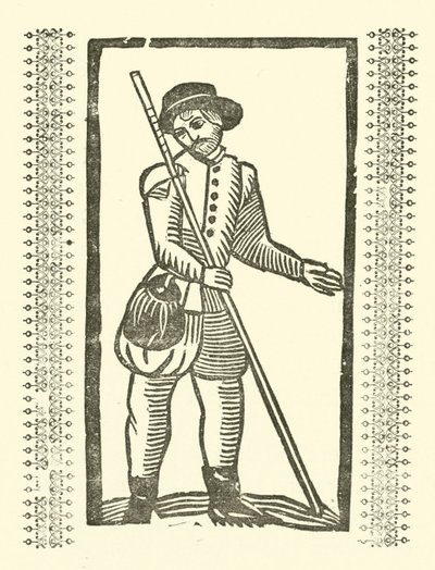 Illusztráció a Roxburghe-balladákhoz (fametszet) alkotó: (after) English School