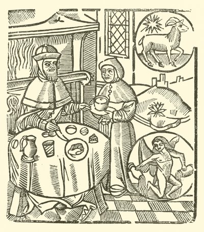 Illusztráció a Roxburghe-balladákhoz (fametszet) alkotó: (after) English School