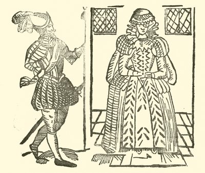 Illusztráció a Roxburghe-balladákhoz (fametszet) alkotó: (after) English School