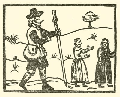Illusztráció a Roxburghe-balladákhoz (fametszet) alkotó: (after) English School