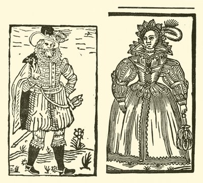 Illusztráció a Roxburghe-balladákhoz (fametszet) alkotó: (after) English School