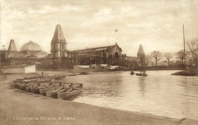 Alexandra Palace, Lake (f/w fotó) alkotó: (after) English photographer