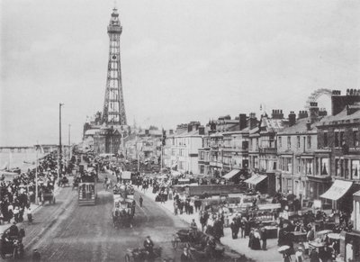 Central Promenade, Blackpool (fekete-fehér fotó) alkotó: (after) English photographer