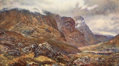 "A három nővér", Glencoe (színes litográfia) alkotó: (after) English photographer