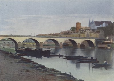 Angers, La Maine (színes fotó) alkotó: (after) French Photographer