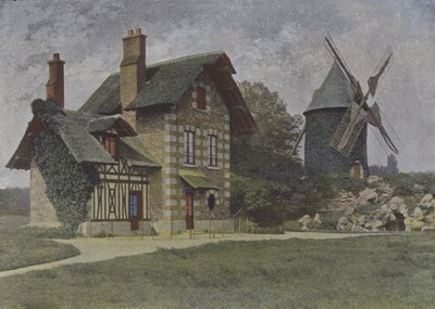 Bois de Boulogne, a malom (színes fotó) alkotó: (after) French Photographer