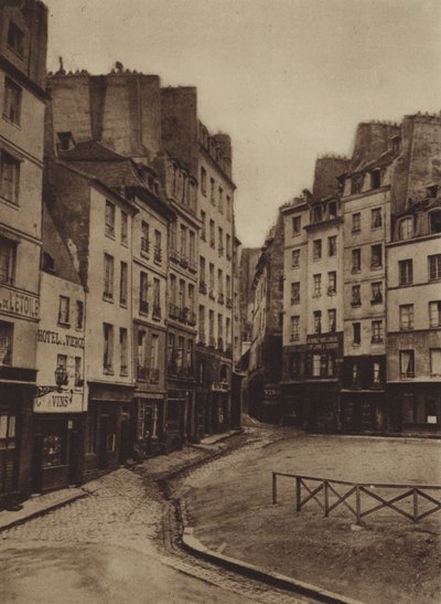 A rue Jean-de-Beauvais és a rue Lanneau sarka (f/w fotó) alkotó: (after) French Photographer