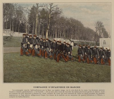 Marching Infantry Company (színes fotó) alkotó: (after) French Photographer