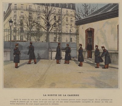 A laktanya kijárata (színes fotó) alkotó: (after) French Photographer