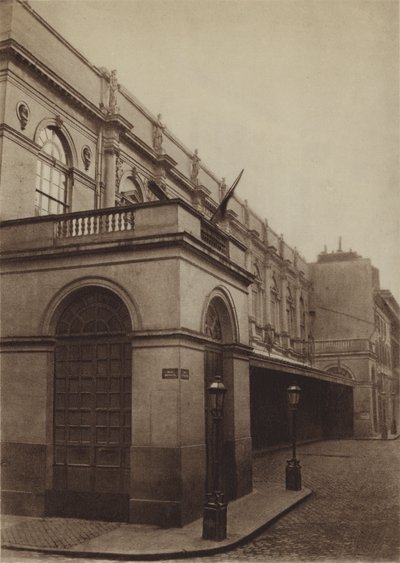 A régi Opera a rue Le Peletier-ben (f/w fotó) alkotó: (after) French Photographer
