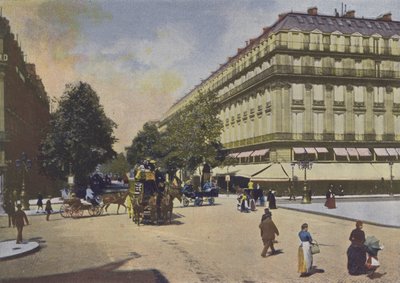 Párizs, Les Boulevards (színes fotó) alkotó: (after) French Photographer