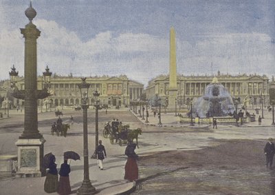 Párizs, Place de la Concorde (színes fotó) alkotó: (after) French Photographer