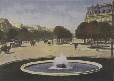 Párizs, Rond-Point des Champs-Elysees (színes fotó) alkotó: (after) French Photographer