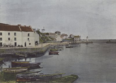 Sauzon kikötője, Belle-Ile-ben (színes fotó) alkotó: (after) French Photographer