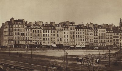 Quai Le Pelletier 1855 körül, ma a Quai de Gesvres része (f/w fotó) alkotó: (after) French Photographer