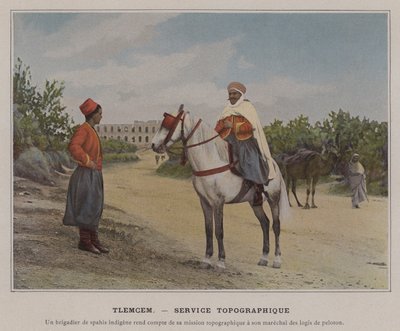 Tlemcen, Topográfiai Szolgálat (színes fotó) alkotó: (after) French Photographer